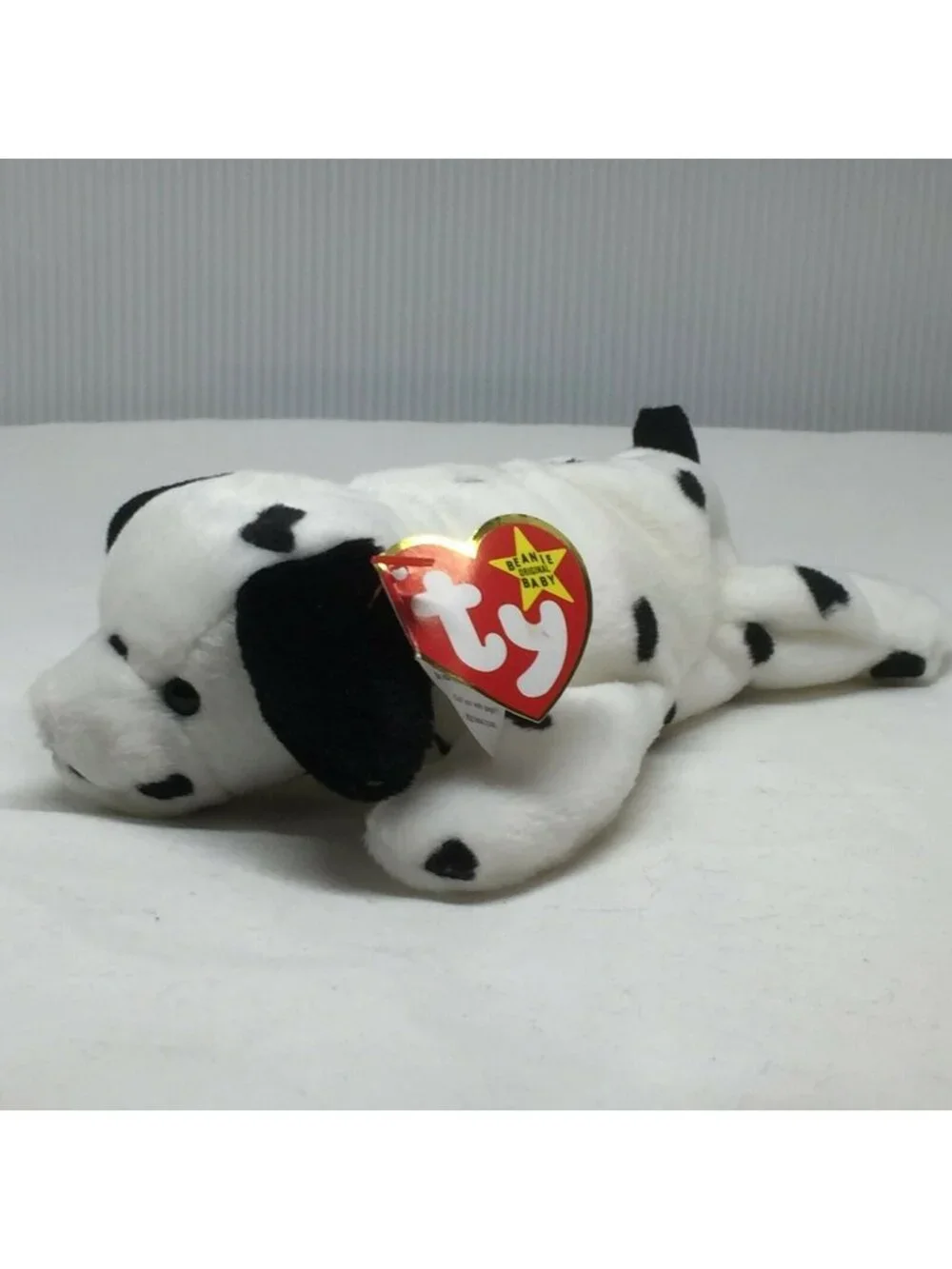 Ty Beanie Baby Dotty Dog Plush Stuffed Animal Retired With Tag October 17 1996